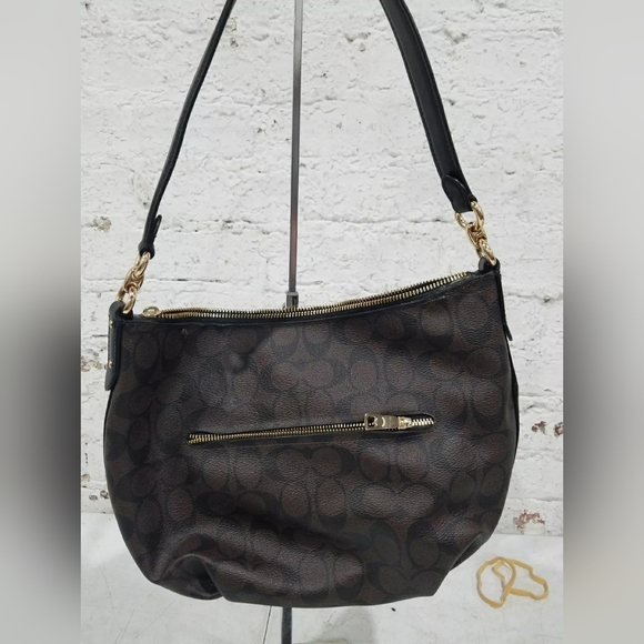 Coach Designer Small Skylar Hobo Pebble Leather Handbag Purse - Picture 2 of 8